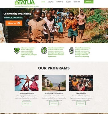 NGO website design kenya