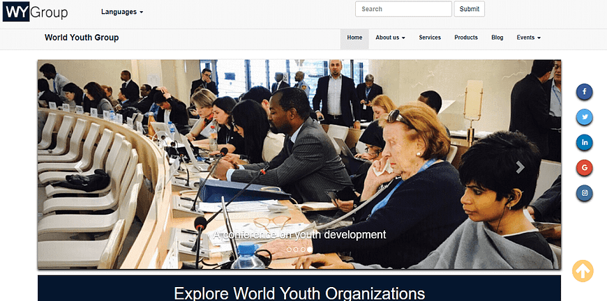 World youth group web design and seo by kevsam solutions